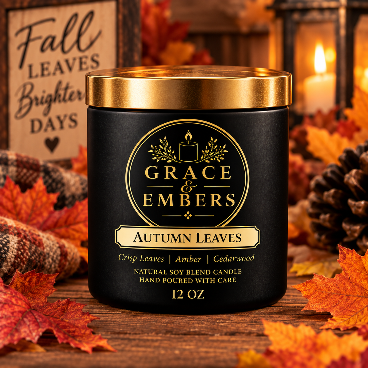 Autumn Leaves Candle
