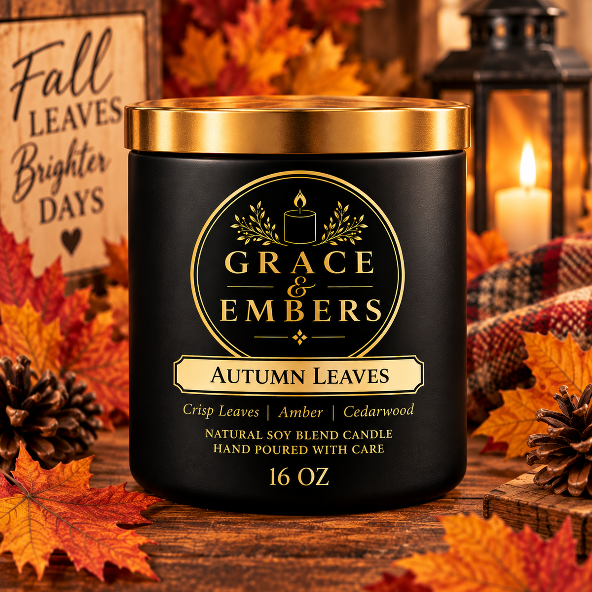 Autumn Leaves Candle