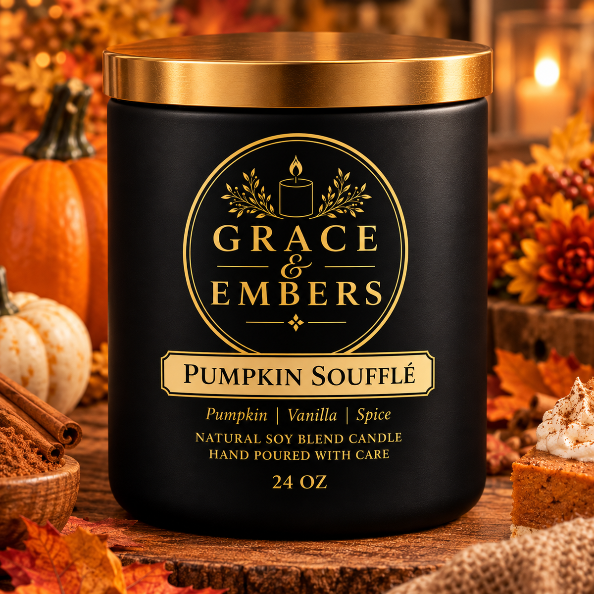 Pumpkin Soufflé Candle